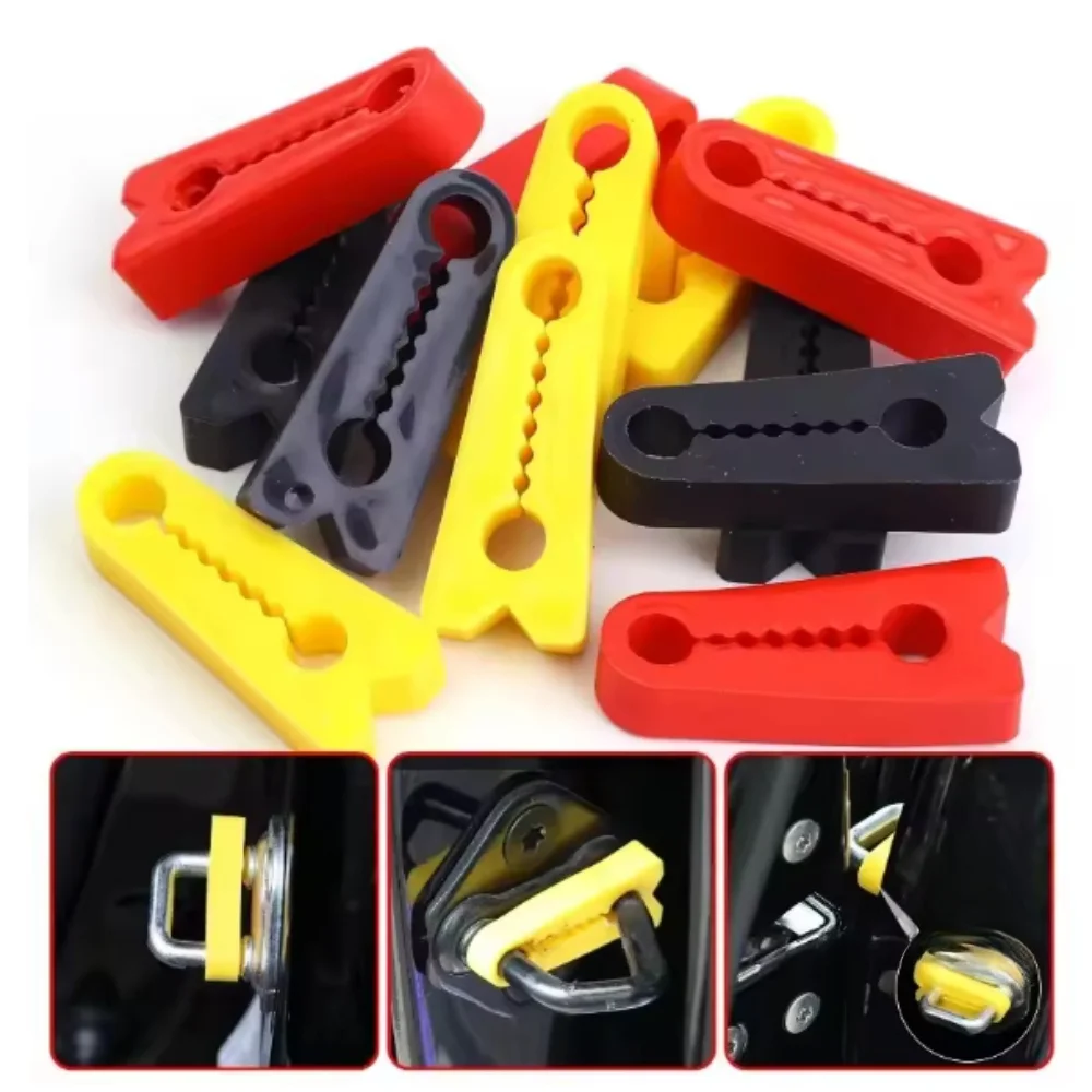 Soft Silicone Auto Door Lock Damper Buffer Pad Shock Absorber Anti Noise Soundproof Gasket Protection Sticker Accessories Kit