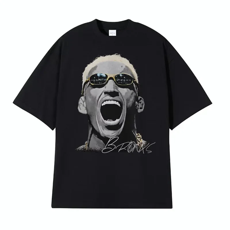Camiseta unisex con estampado vintage Oliveira, camisa de moda de Charles Hara, diseño de rayas transpirable para todas las estaciones, hecha en China