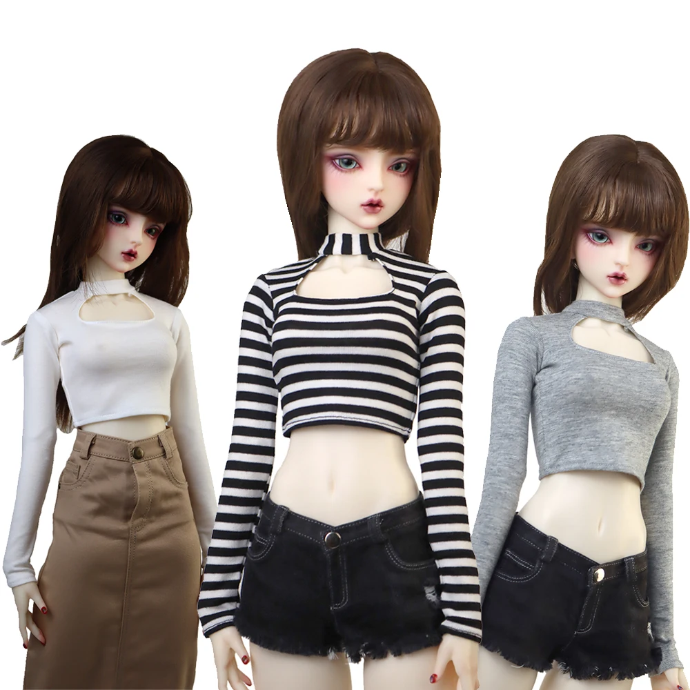 NEW 1/3 1/4 BJD Doll Clothes SD DD Toy Ball Joint Doll Fashion T-shirt denim shorts jacket gift for girls