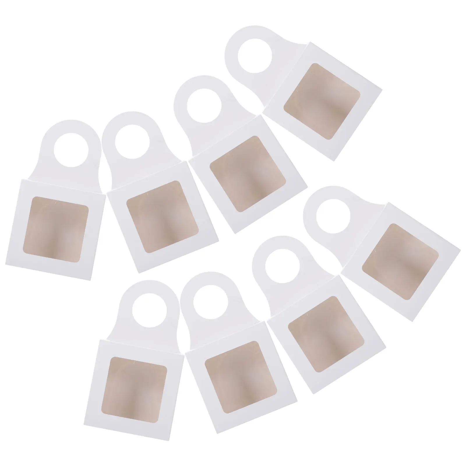 

25pcs Bottle Gift Box Decorative Paper Boxes with Window Foldable Hanging Storage Case Bar Tool Packaging