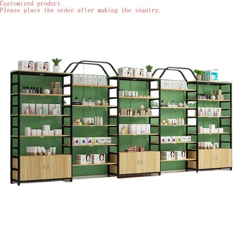 

Custom.Cosmetic Display Cabinet Multi-Layer Floor Locker for Maternal Baby Store Supermarket Container Free Combination Display