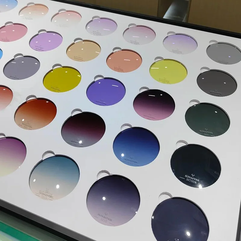 Chashma Brand Myopia and Reading 1.61 Index M 8 Clear Lens Eyes Optical Glasses Custom Make Prescription Colored Lenses