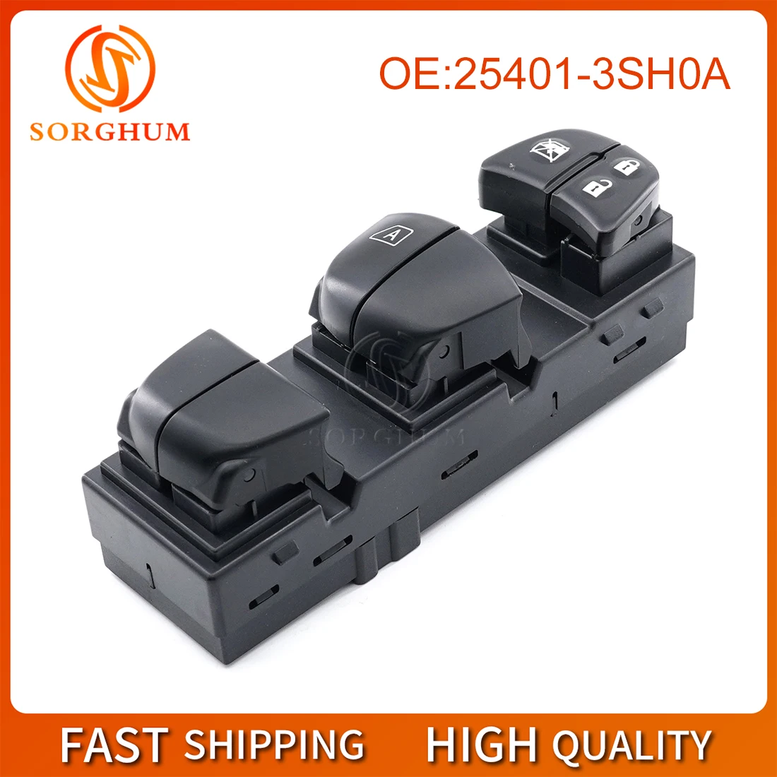 SORGHUM 25401-3SH0A Car Accessory Electric Master Window Lifter Switch Button For Nissan Infiniti Sentra Leaf JUKE Rogue X-Trai