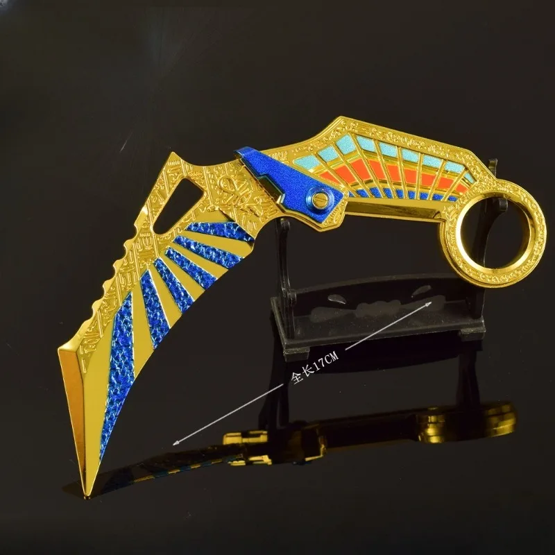 17CM Infinite Sharp Blade in The Sky Sword Alloy Game Peripheral Karambit Sword  Model Ornament Gifts Toys Collections for Boy