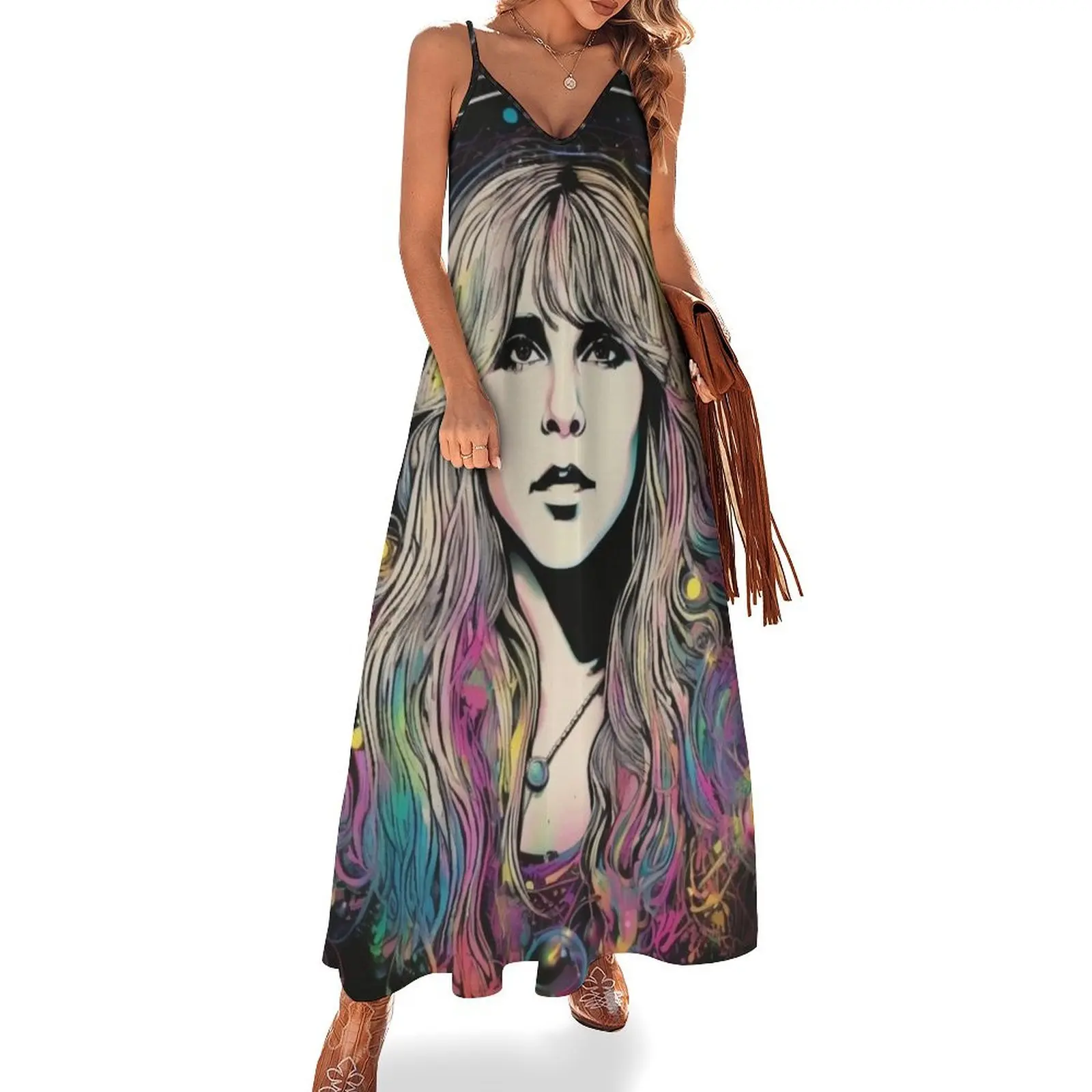 

Stevie Nicks Sleeveless Dress summer clothes summer dresses womens 2024 Dress woman