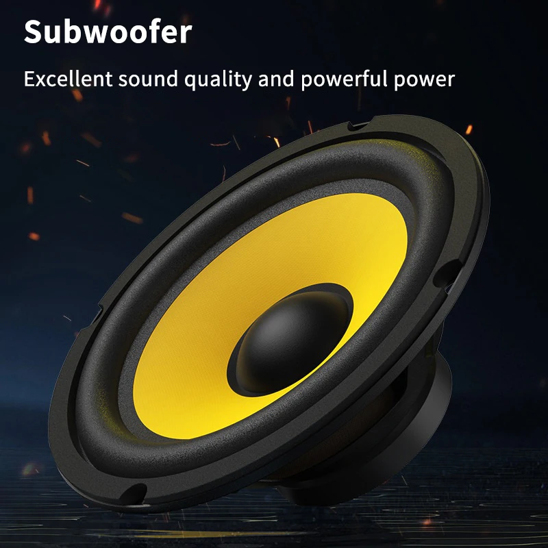 5/6/8/10 Inch Car Bass Speaker Coaxial Subwoofer HiFi Music Full Range Frequency Car Stereo Speaker For Universal Car Home Audio