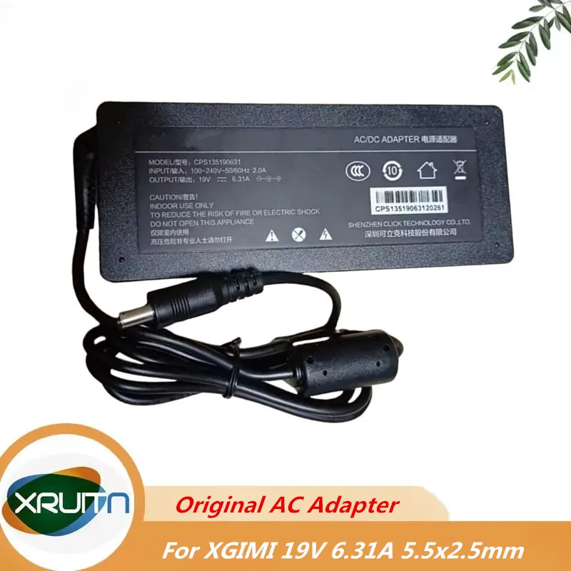 Genuine ACPS135190631 19V 6.31A 120W AC DC Power Adapter Charger For XGIMI Projector Z5 Z8X XJ03Q ZP8X ZN20 XHC06 Power Supply