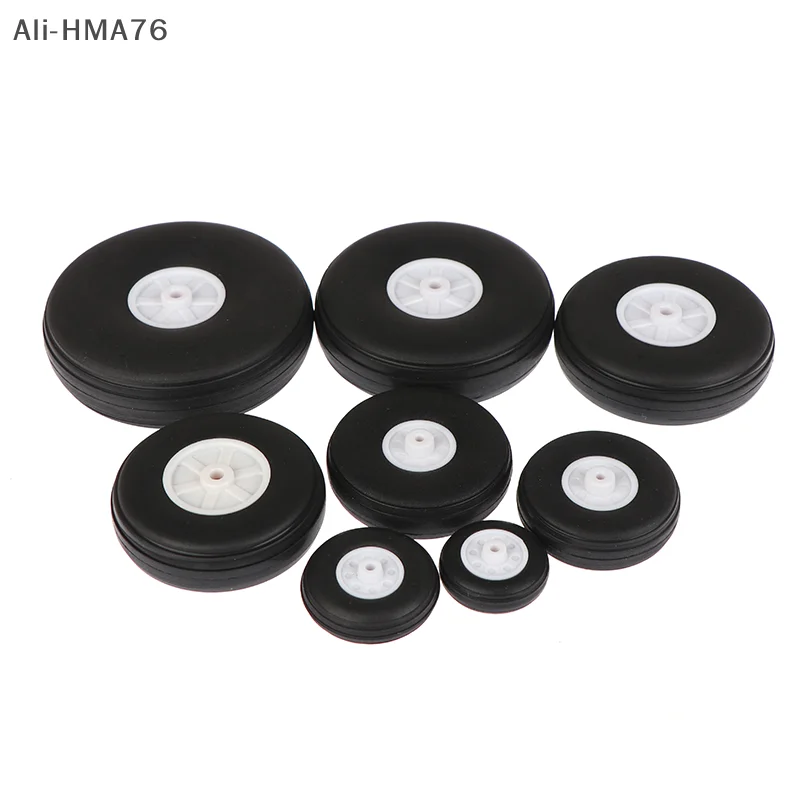 2 個の高弾性 PU ゴムホイール直径 1/1.25/1.5/1.75/2/2.25/2.5/2.75 インチ RC 固定翼飛行機モデル DIY タイヤ用