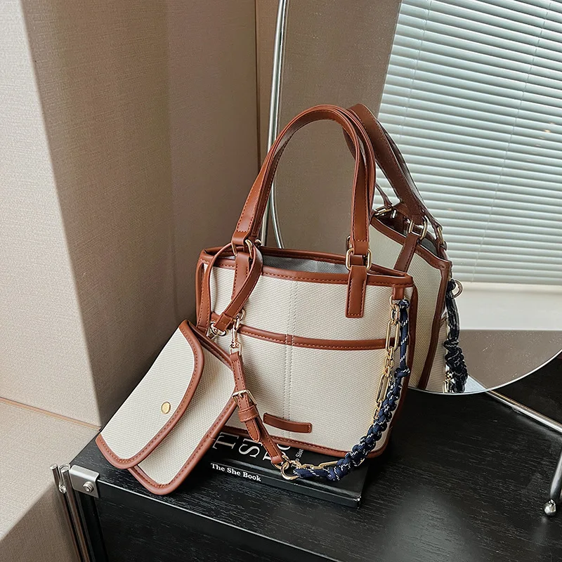 

2025 New Macrame Chain Tote Bag for Women, Convertible Shoulder Crossbody with Top Handle, Multi-Way Purse, Bohemian Practical​