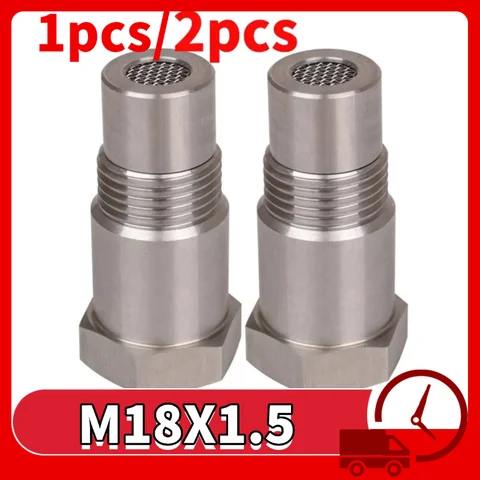 1/2PCS CEL Fix Oxygen Sensor Adapter For Off-road Performance Oxygen O2 Sensor M18X1.5 For OFF Road Catalyst CSV Auto Parts