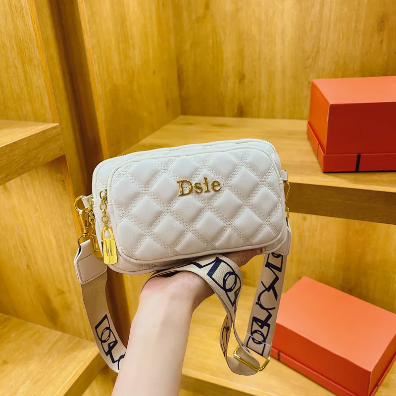 

2025 New Women's Diamond Quilted Crossbody Bag, Fashion Phone Purse with Stitching, Elegant Single Shoulder Bag, Casual Chic