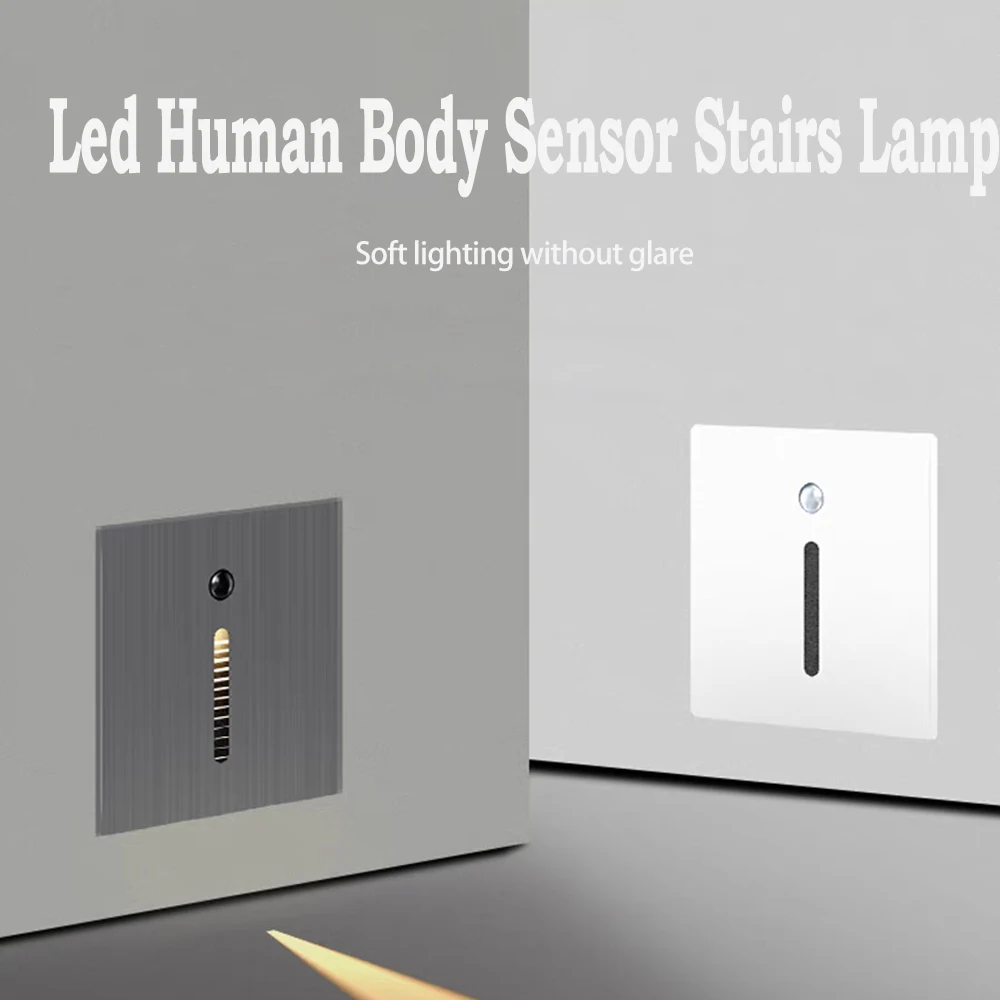 

Outdoor 3W Recessed Led Wall Lamps Indoor AC85-265V Staircase Light Step Aisle lights Corridor Sconces Home Stairs Wall Lighting