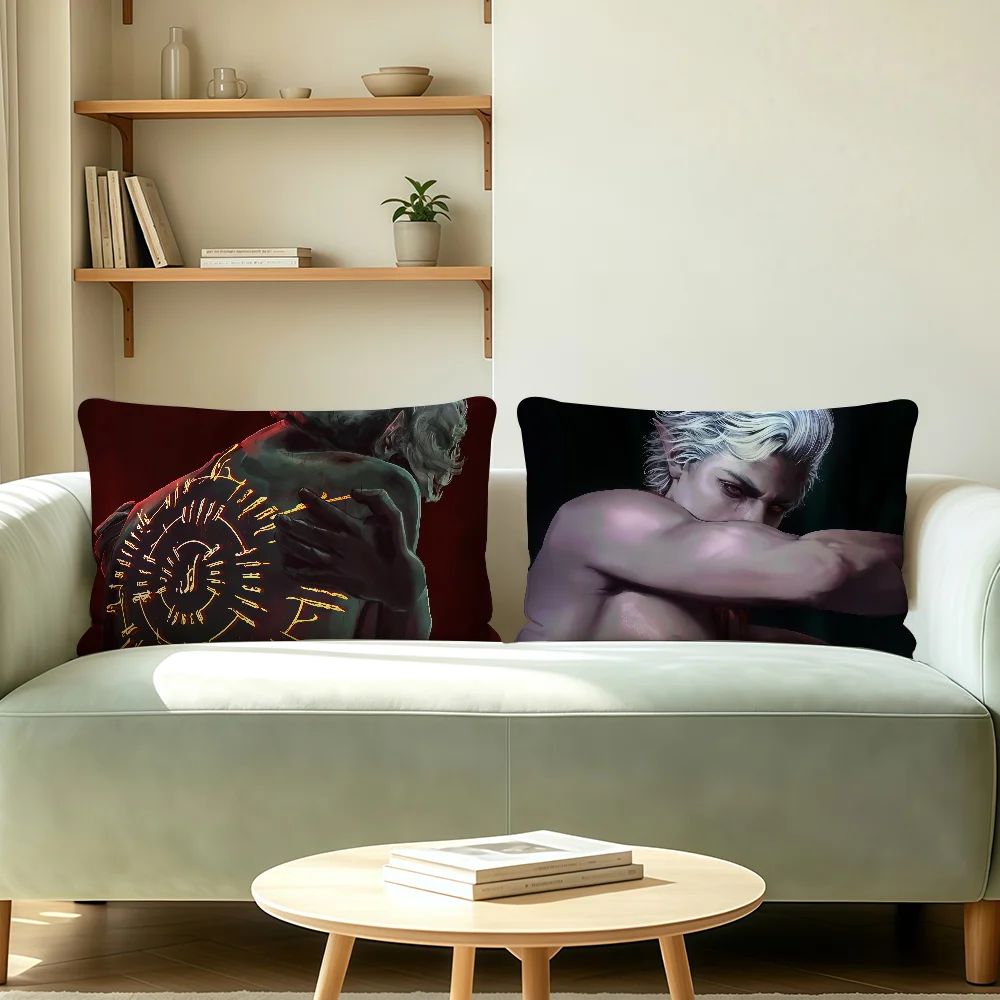 Game A-Astarion adventure cushion cover Polyester Pillowcase Sofa Living Room Cushion Cover Bedroom Bedside or Home Decor