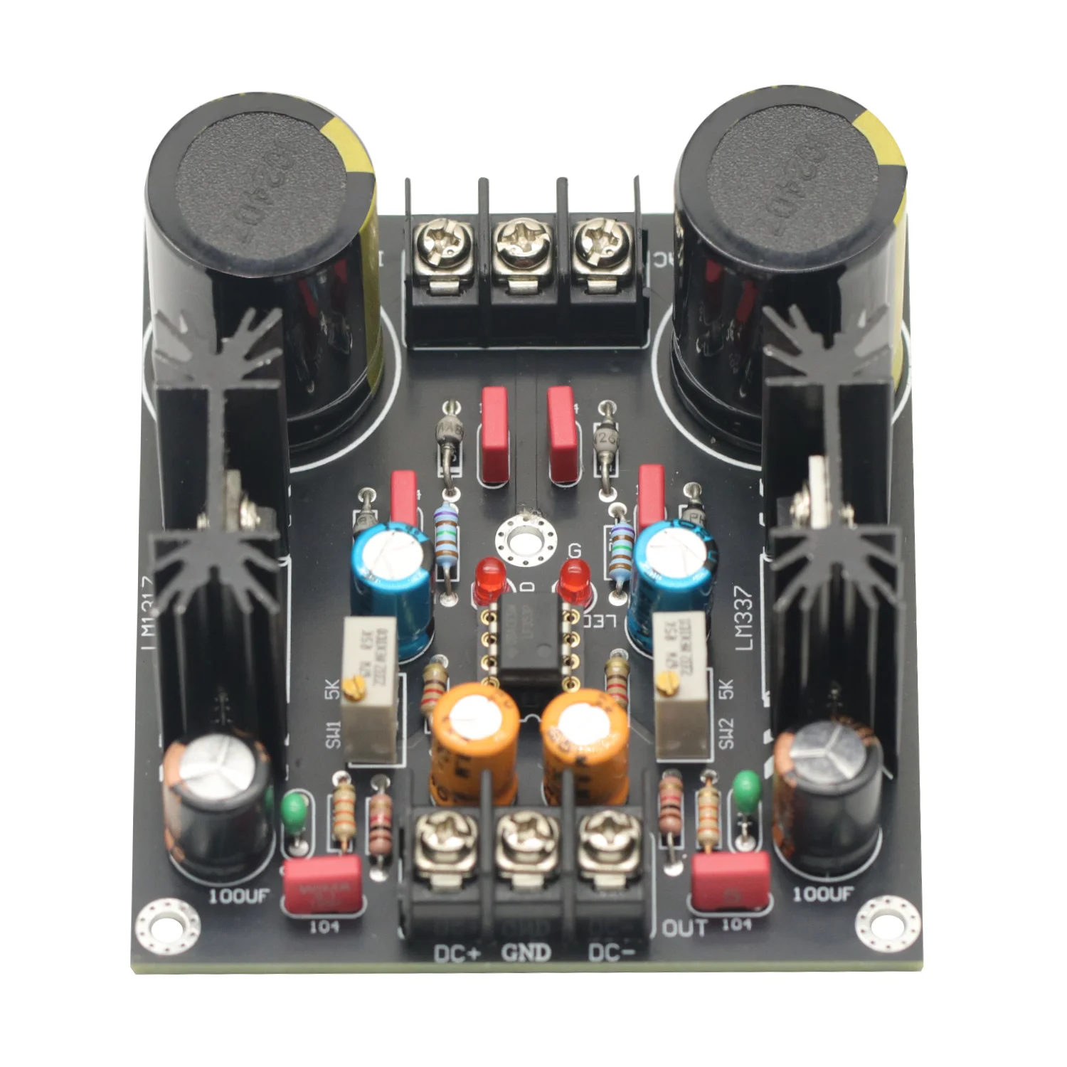 LM317 LM337 Rectifier Filter Power Board Servo Rectification Filter Power Supply AC to DC Module DIY Audio Amplifiers