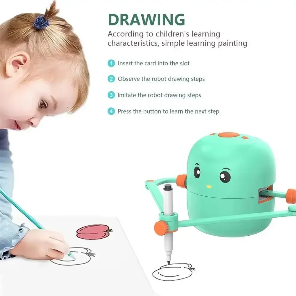 Children's Early Education Machine Insertion Teaching Card Intelligent AI Writing/drawing Help Cognitive Enlightenment Toy Gift