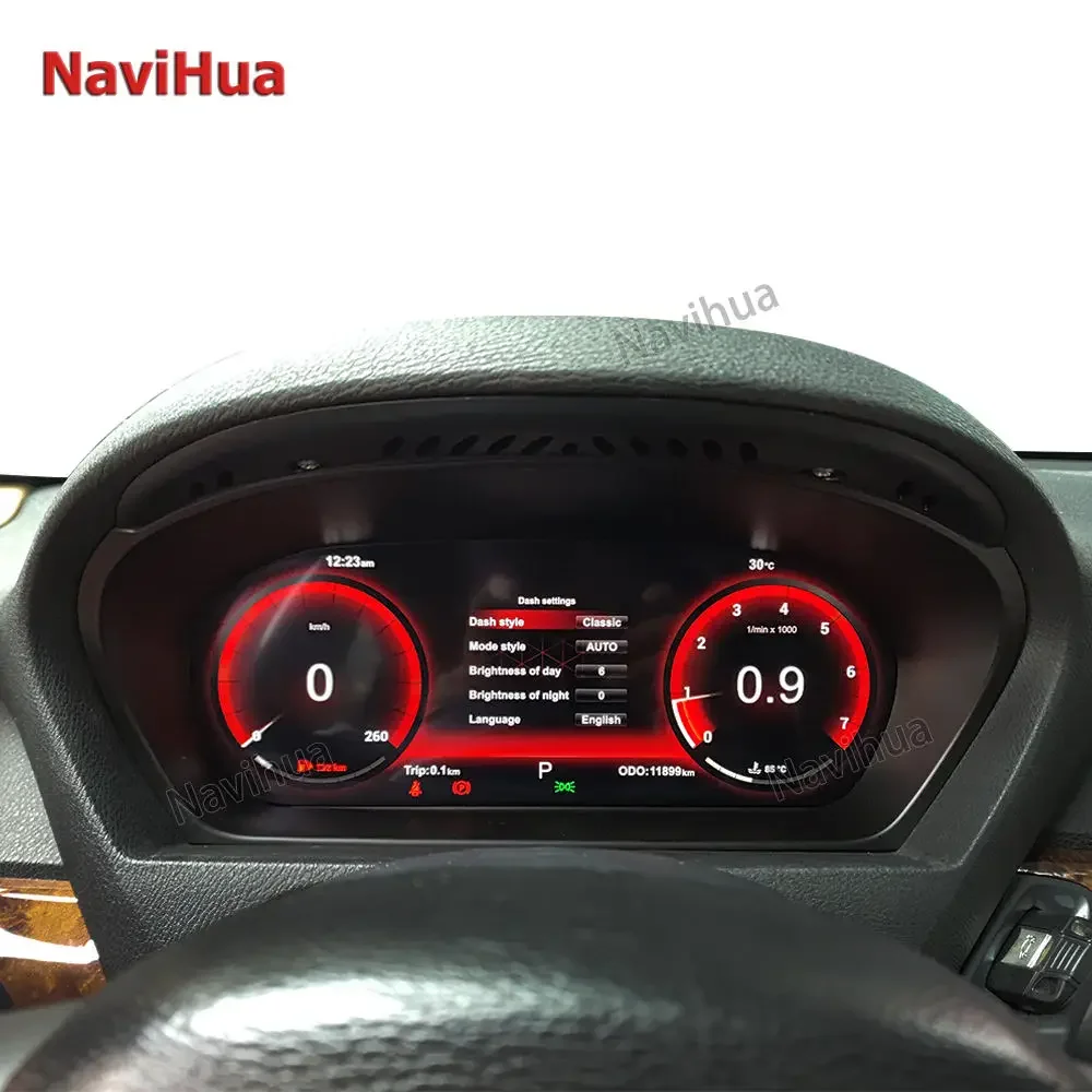 

Navihua Автомобильный цифровой кластер Спидометр Инструмент ЖК стерео виртуальный Спидометр приборная панель плеер для BMW X5 E70 2006-2013
