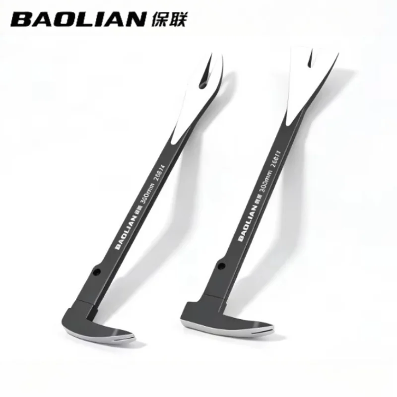 BAOLIAN Multifunctional Pry Bar Heavy Duty Nail Puller Crowbar Thickened Forged For Woodworking Demolition Construction Work