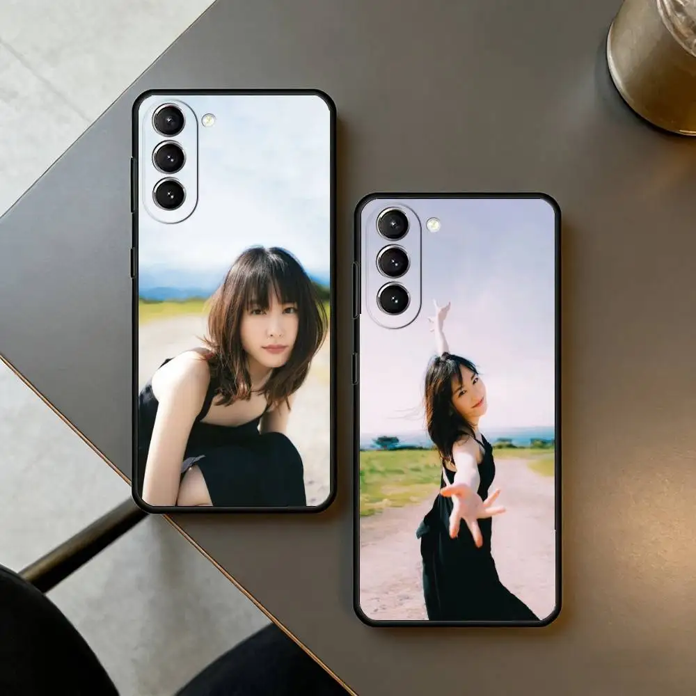 Yui Aragaki-E Beauty  Phone Case For Samsung S26,S25,S24,S23,S22,S21,S30,Ultra,Plus,Fe,Lite,Note,10,Black Cover