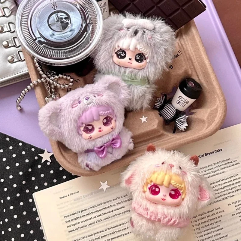 

Три Mi Tu Baby Hand In Hand Series Плюшевая слепая коробка Милая мультяшная кукла Изысканные ювелирные игрушки-сюрпризы Рождественский подарок.