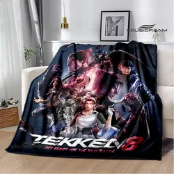 Gioco 3D tekken8 coperte stampate coperta da picnic coperte calde flanella morbida coperta accogliente coperta da viaggio per la casa regalo di compleanno