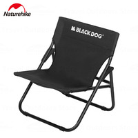 Naturehike BLACKDOG Camping Folding Chair 600D Oxford Cloth Carbon Steel Portable Outdoor Picnic Fishing Chair 120kg Loadbearing