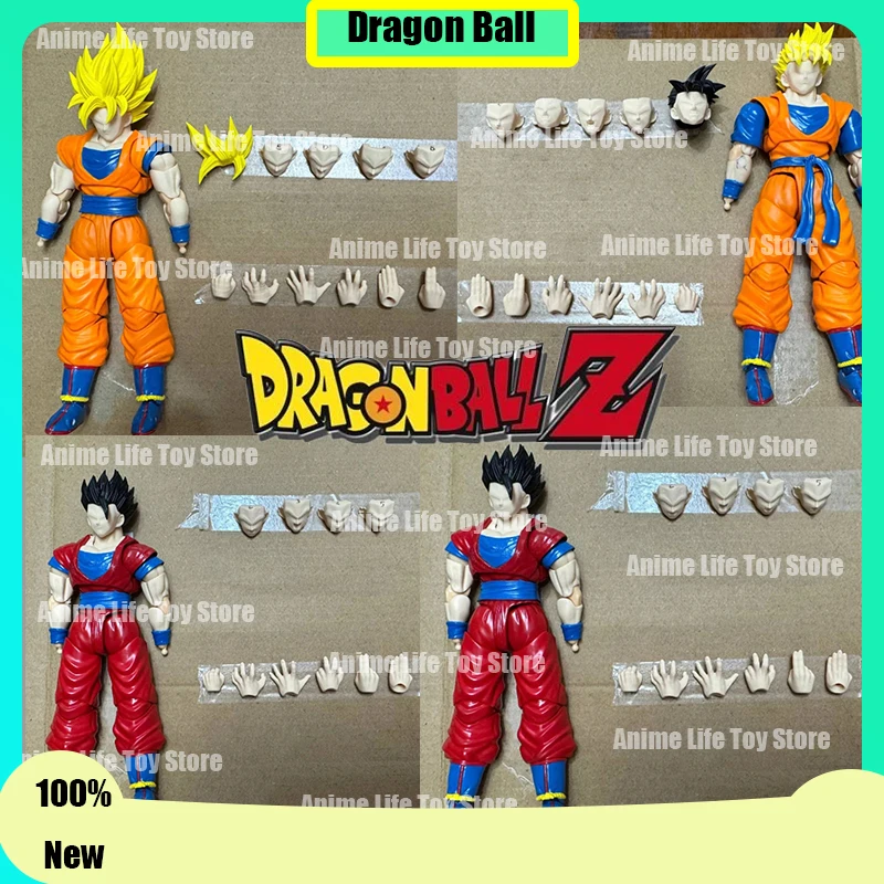 

New Dragon Ball Accessories Son Goku Heads Accessories S.H.Figuarts Shf Super Saiya Ssj1 Ssj2 Model Kit Anime Action Figure Toy