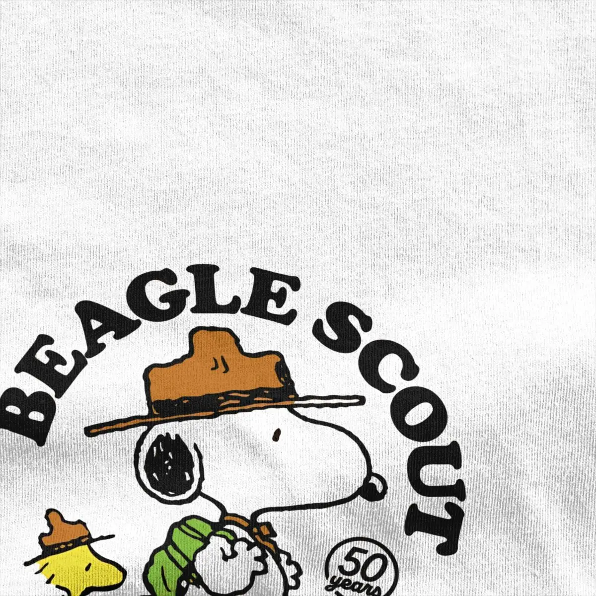 Peanuts Beagle Scouts Badge Snoopy Trending T Shirts Short-Sleeved Classic Tshirt Beach 100% Cotton Crew Neck Plus Size Top Tees