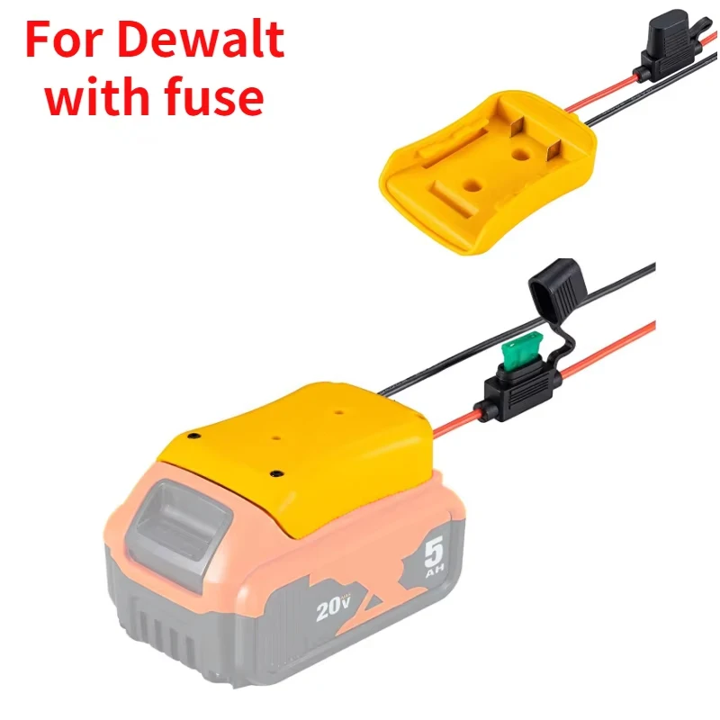 DIY Battery Adapters For Makita/Bosch/Milwaukee/Dewlt/Black&Decker/Ryobi 18V Power Connector Adapter Dock Holder 14 Awg Wires