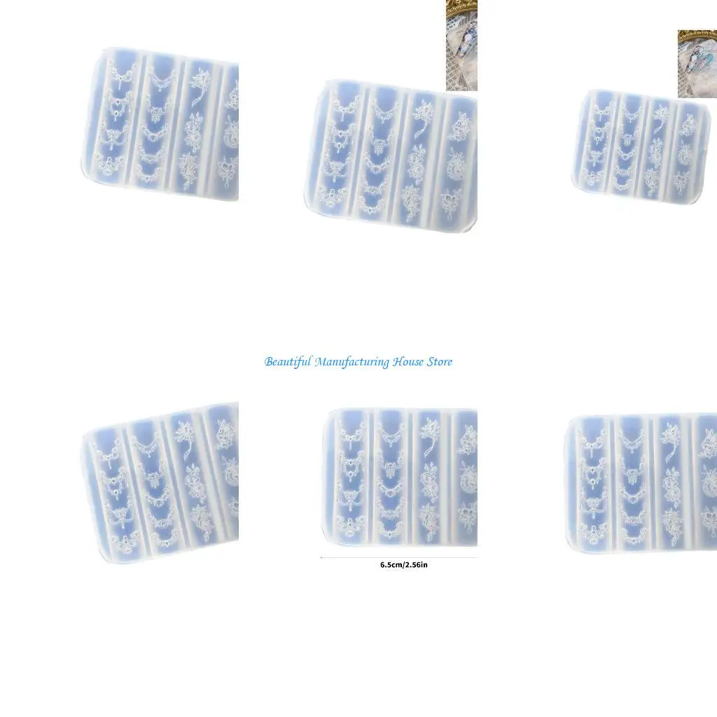 

E56A Flower Chain Decorative Mold Silicone Texture for Various Types