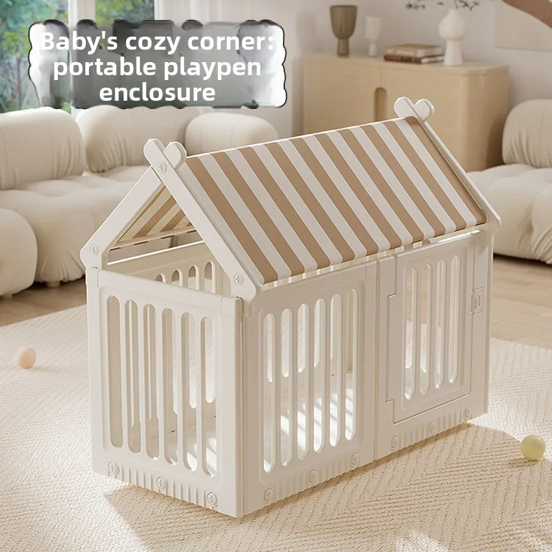 Multifunctional children's mobile fence Baby protective fence Living room crawling pad Baby indoor home game fence