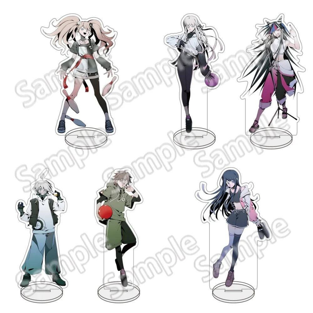 Dangan Ronpa Anime Figure Danganronpa V3 Figurine Trigger Happy Havoc Acrylic Stand & Keychain Model Plate Desk Decor Ornament G