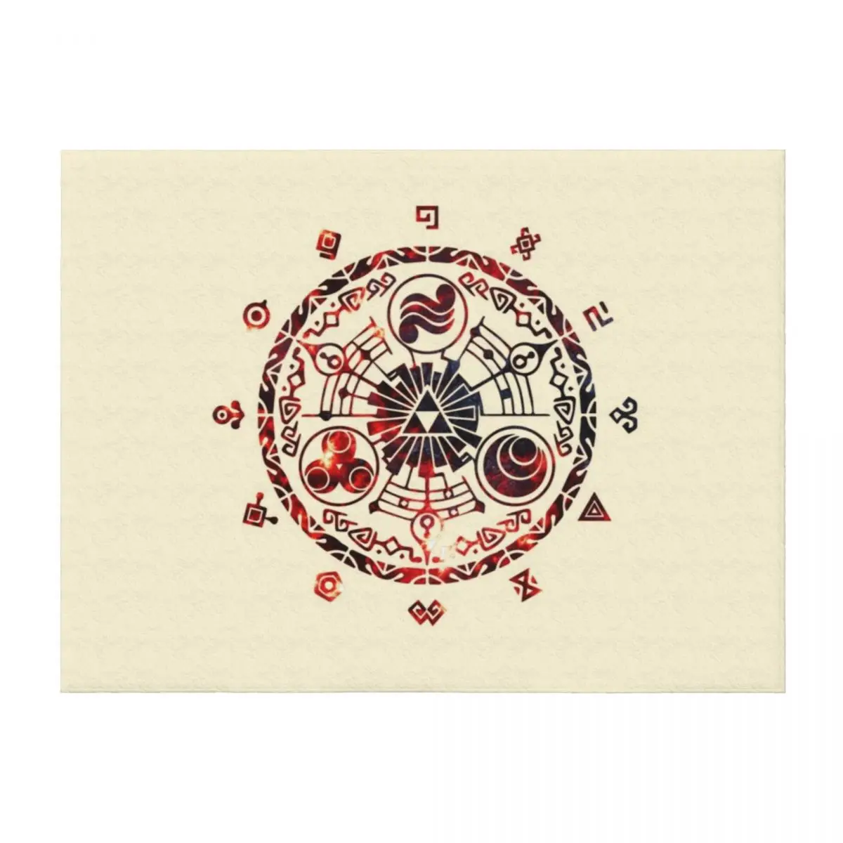 

zelda circle Throw Blanket Soft Plush Plaid Large Hair Softest Blankets