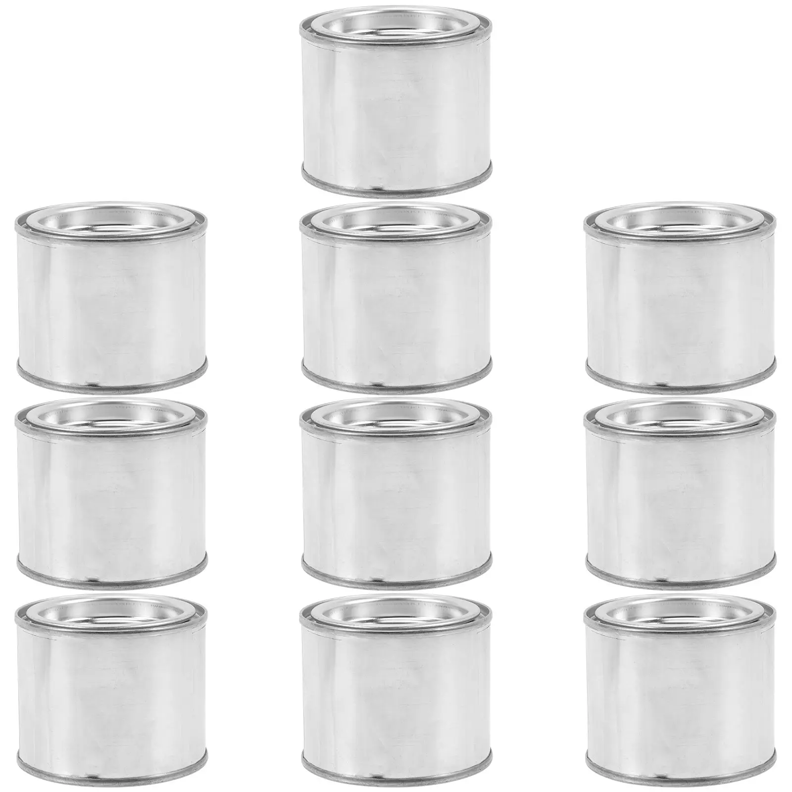 10 Pcs Paint Containers for Leftover Multipurpose Metal Can Empty Cans Oil Sealing with Lids Handheld Craft