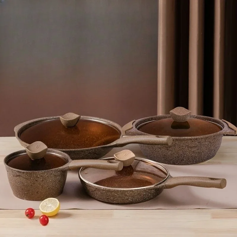 

Frying Pan Wok, Household Non-Stick, Set, Full Set