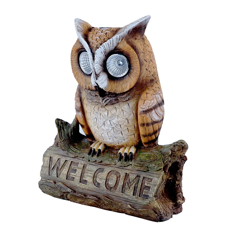 

Modern Home Decor Statues Owl Shape Light LED Solar Garden Light Owl Lawn Lamp Solar LED Lights Kawaii Owl Solar Light