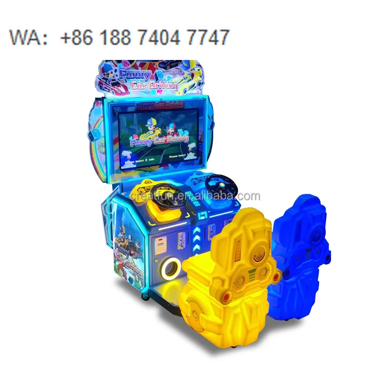 

Amusement Park Coin Operated Kids Game Machine Arcade Car Simulator Racing Machine for Sales