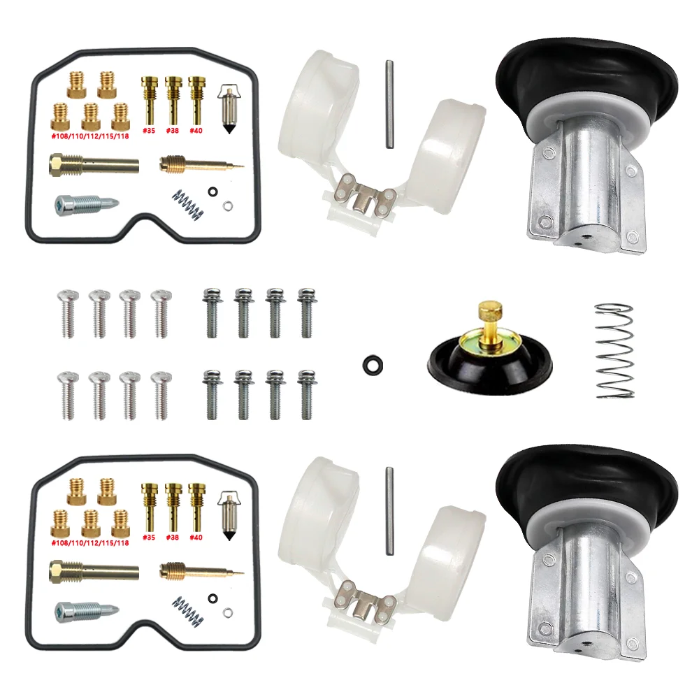 Kawasaki KLE 500 KLE500 1991-2003 Carburetor Repair Kit with Plunger Diaphragm Float Rebuild Parts