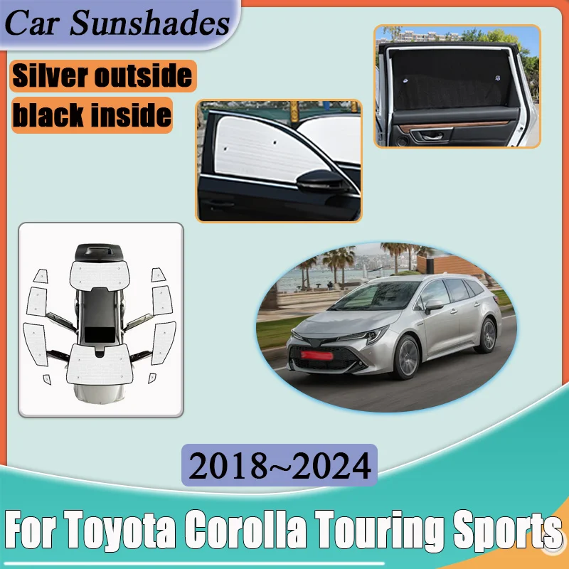 

Солнцезащитный козырек для автомобиля Toyota Corolla Touring Sports 2024 E210 2023~2018, защита от УФ-излучения, отражающая шторка, аксессуары для автомобиля