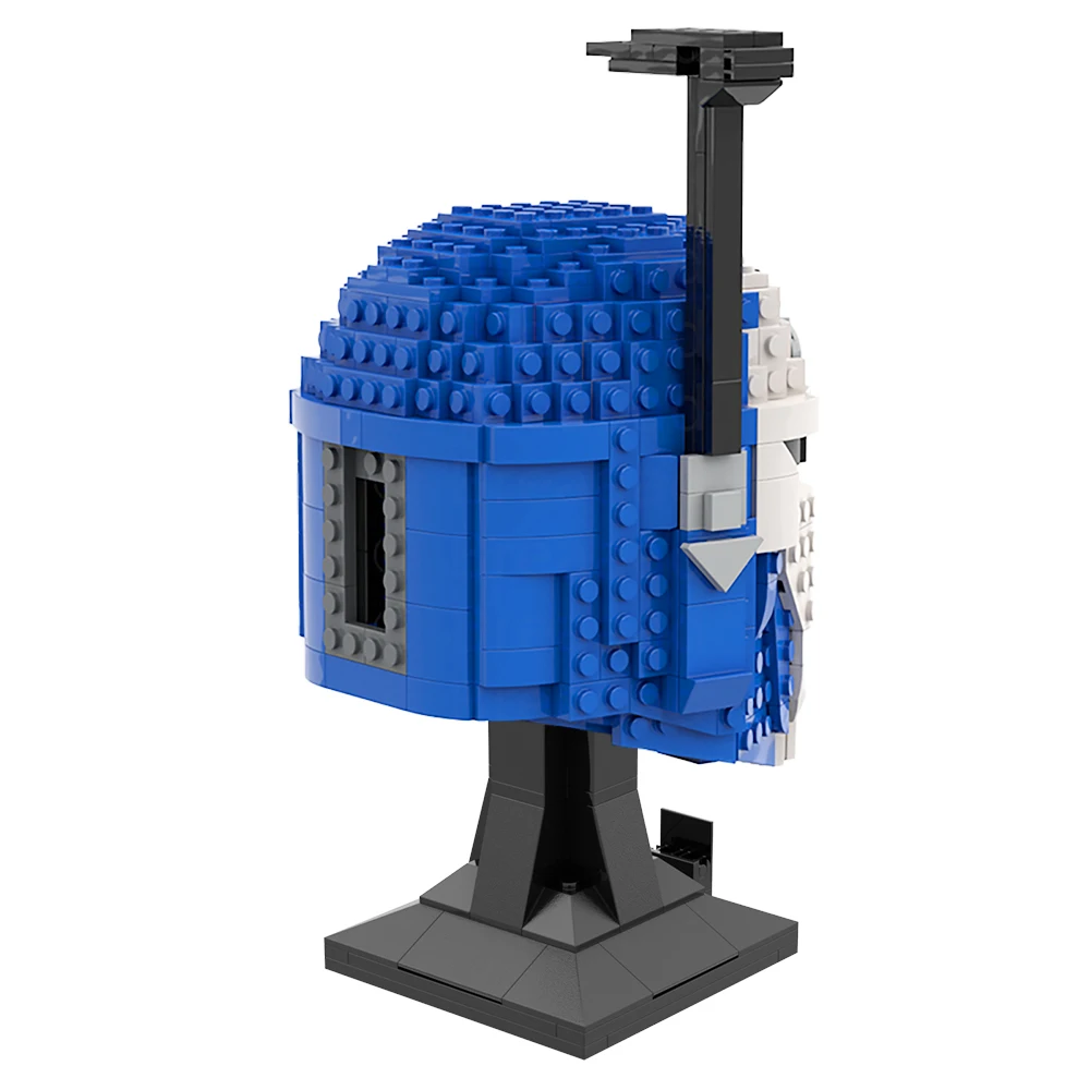 خوذة Bo-Katan Bust MOC لبنات البناء، درع Mand'alor لحرب الفضاء مع كريست، تصميم بومة Nite لمحبي البالغين
