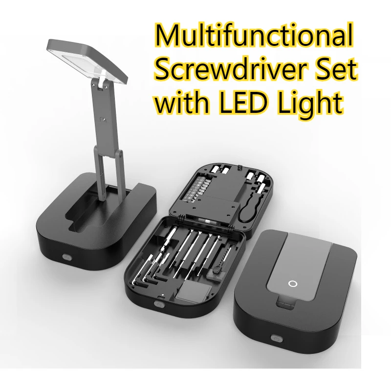 

Многофункциональный набор отверток со светодиодной подсветкой - складной магнитный ремонтный комплект Tol для обслуживания дома и на открытом воздухе