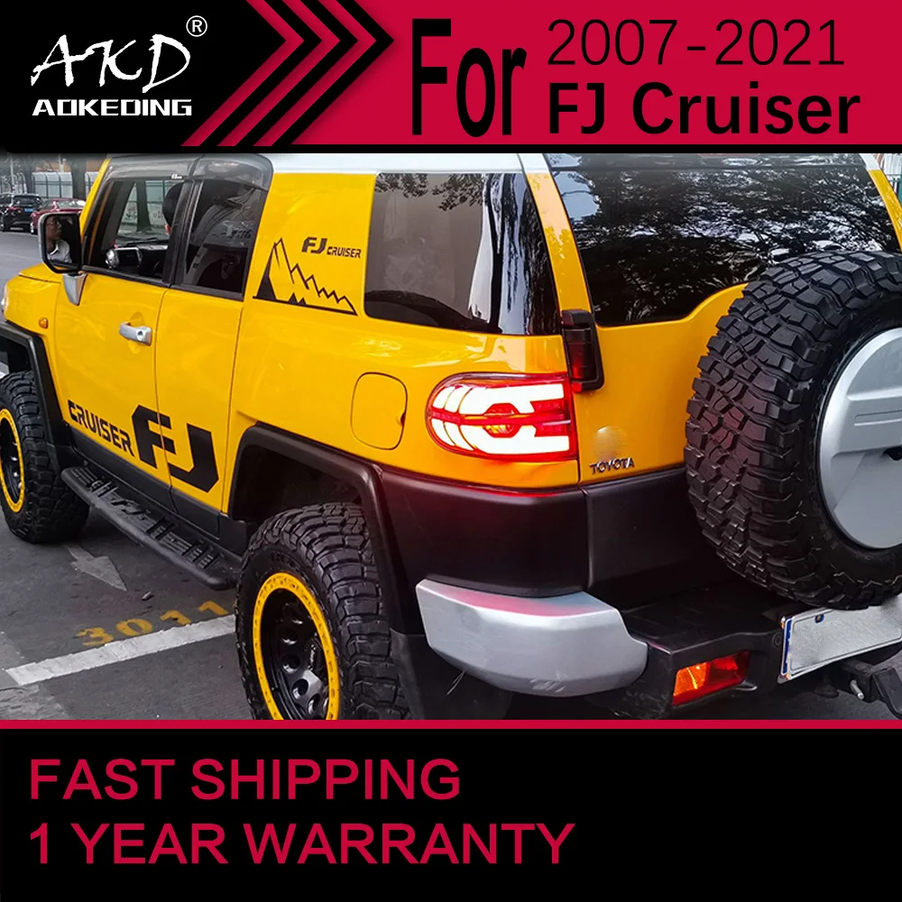 

Car Lights for Toyota FJ Cruiser LED Tail Light 2007-2021 FJ Rear Stop Lamp Brake Signal DRL Reverse Automotive Accessories
