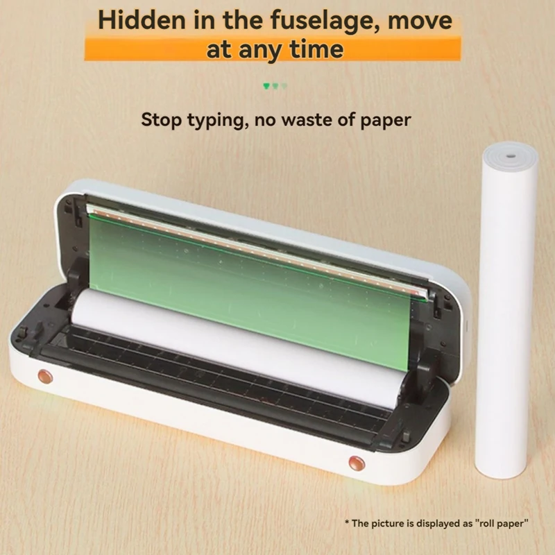 Papel térmico A4 para impressora Peripage A40, tipo de escrita de secagem rápida, rolo de papel contínuo, papel térmico