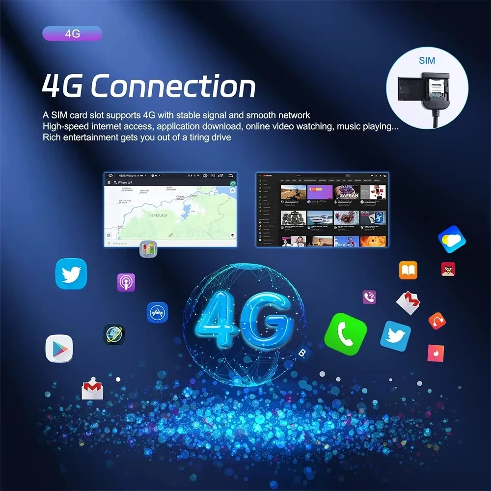 Podofo أندرويد 12 راديو السيارة Androidauto Carplay 2 Din نظام تحديد المواقع صوت السيارة 7 "/9"/10 "واي فاي BT مشغل وسائط متعددة للسيارات لشركة فولكس فاجن فورد