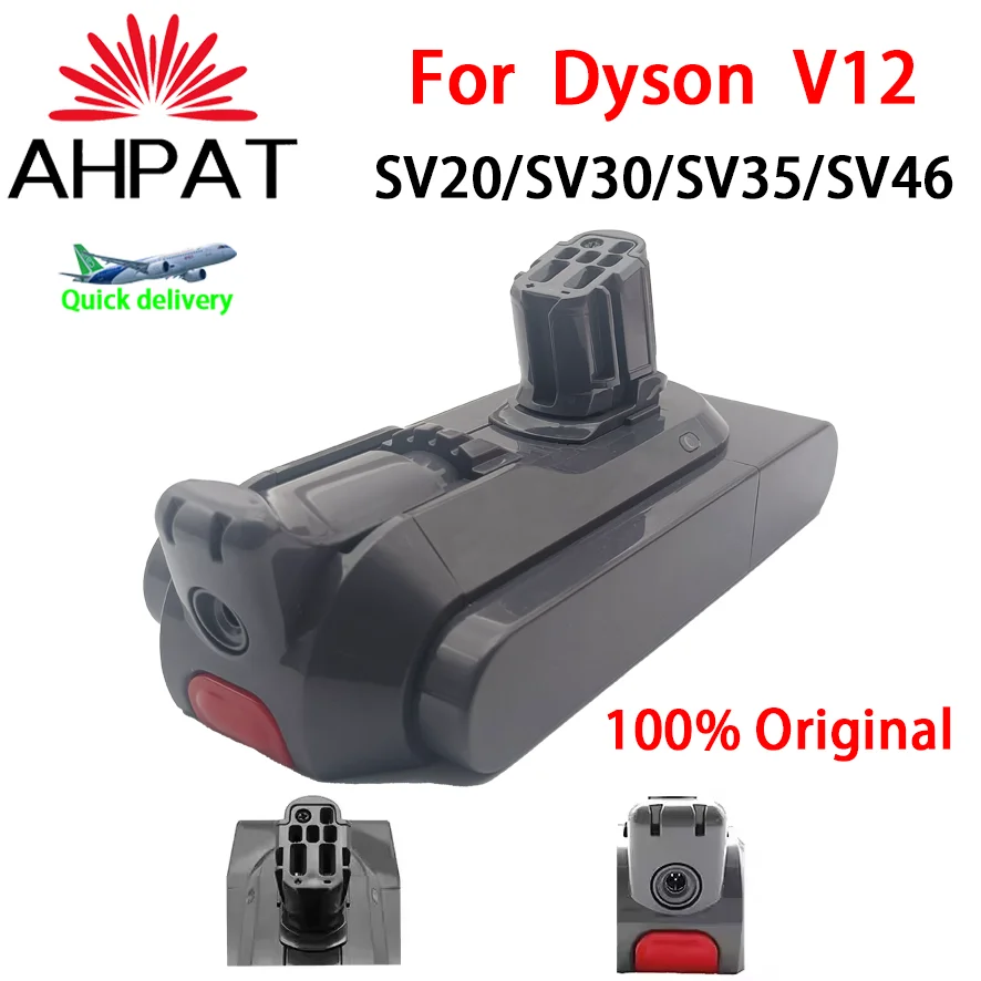 

NEW 25.2V Genuine Battery Suitable for Dyson V12 12800Ah Battery Compatible with Vacuum Cleaner Models SV20, SV30, SV35, SV46