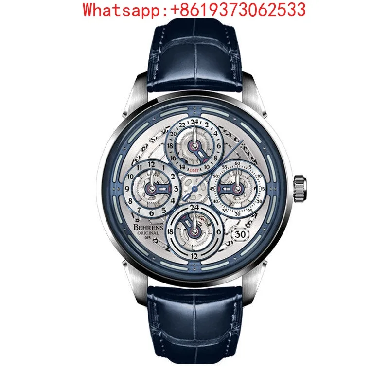 Customized Navigator Automatic Mechanical Watch GMT Domestic Brand