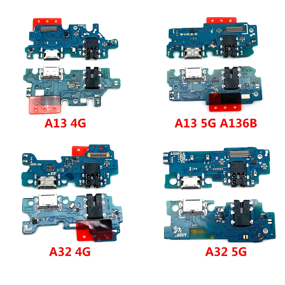 10Pcs USB Charge Port Dock Connector Charging Board Flex Cable For Samsung A03 Core A02 A02s A03s A13 A12 A22 A32 A33 A53 4G 5G