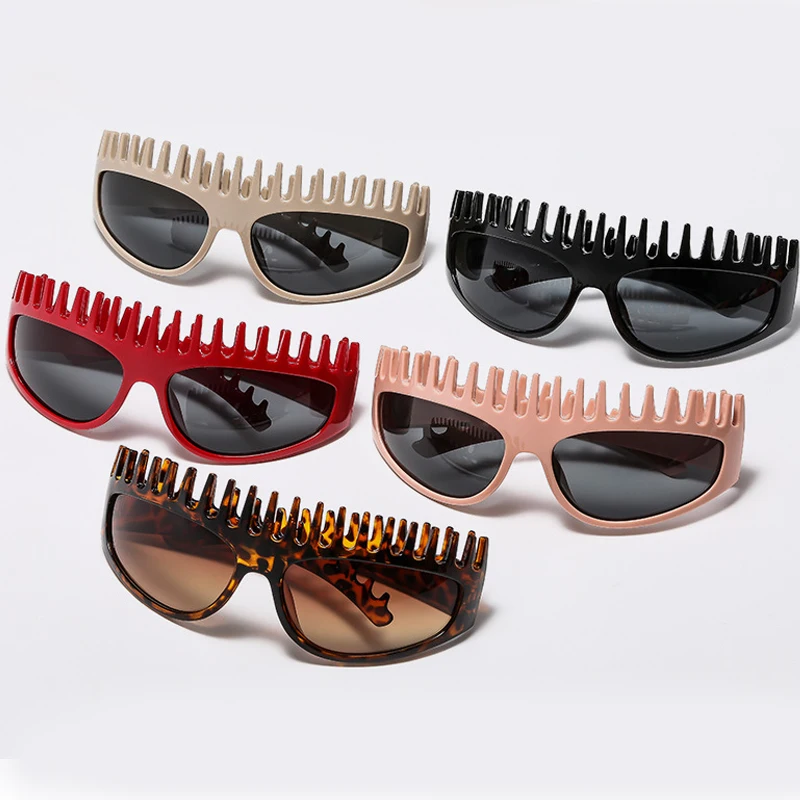 

New Vintage Y2K Personality Oversized Hairband Sunglasses Trendy Simple Eyewear Men Women Hip-hop Punk Fashion Sun Shade Eyewear