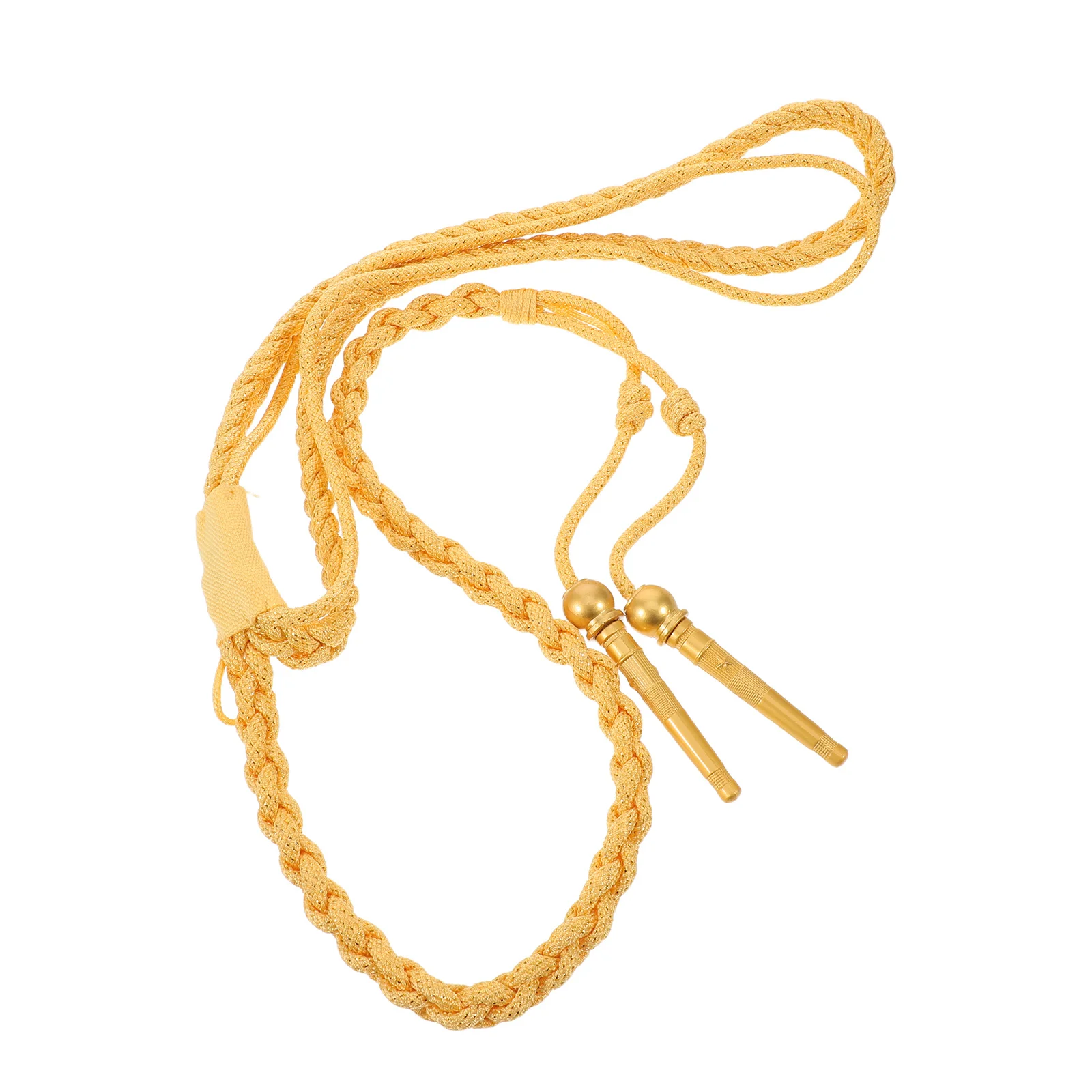 

Yellow Aiguillette Shoulder Chain Braided Cord For Uniform Cosplay Costume Security Staff Stage Performance Accessory