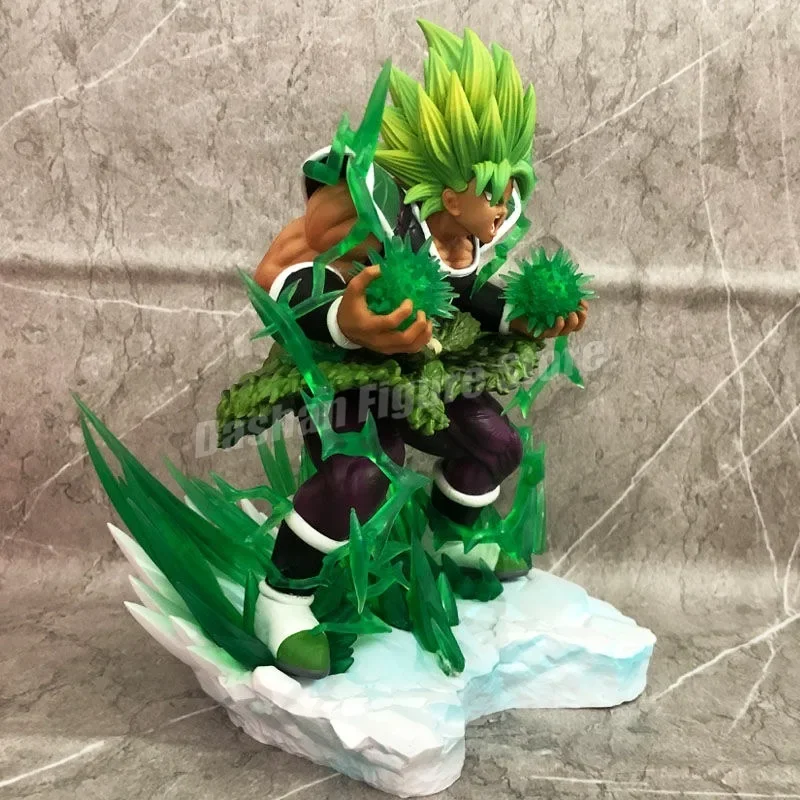 Gk Dragon Ball Broly Action Figure Statue PVC Collection Desktop Ornaments 25cm Anime Super Saiyan Fury Broli Figurine Model Toy