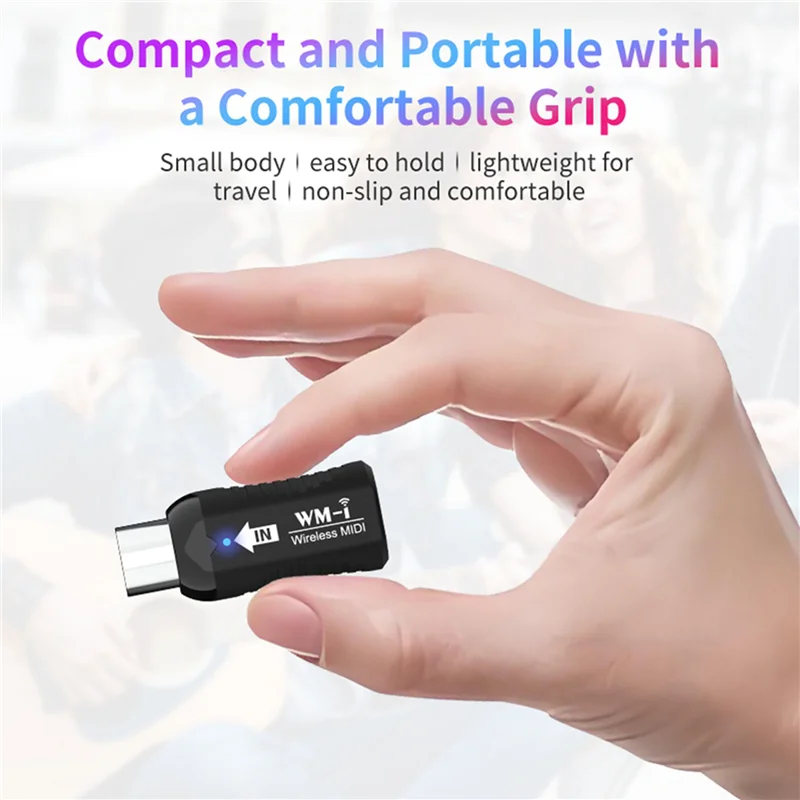 

A33T-3X Rechargeable Midi Wireless Guitar System Audio Receiver Transmitter Wireless Midi Adapter For Digital Piano Keyboard